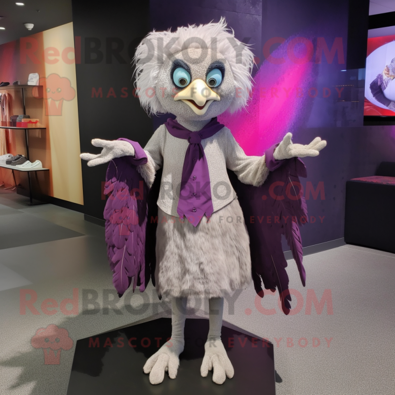 nan Harpy mascot costume character dressed with a Shift Dress and Gloves nan Harpy mascot costume character dressed with a Shift Dress and Gloves