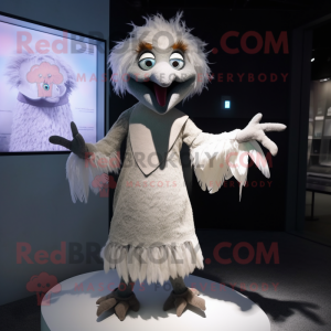 nan Harpy mascot costume character dressed with a Shift Dress and Gloves