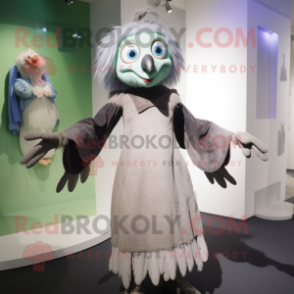 nan Harpy mascot costume character dressed with a Shift Dress and Gloves