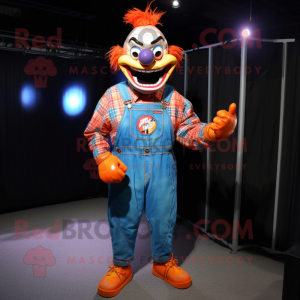 Orange Evil Clown mascotte...