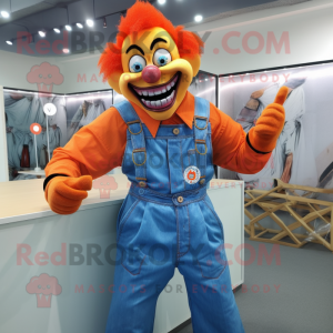 Orange Evil Clown mascotte...