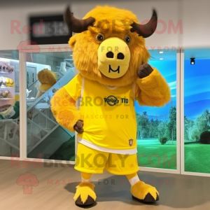 Citrongul bison maskot...