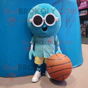 Cyan Basketball Ball...