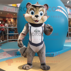 Grijze Chipmunk mascotte...