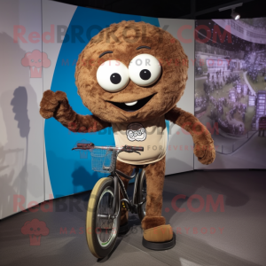 Brun Unicyclist maskot...