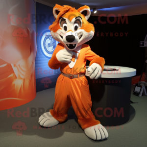 Orange Wolf mascotte...