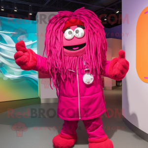 Magenta spaghetti mascotte...