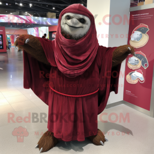 Maroon Giant Sloth mascotte...