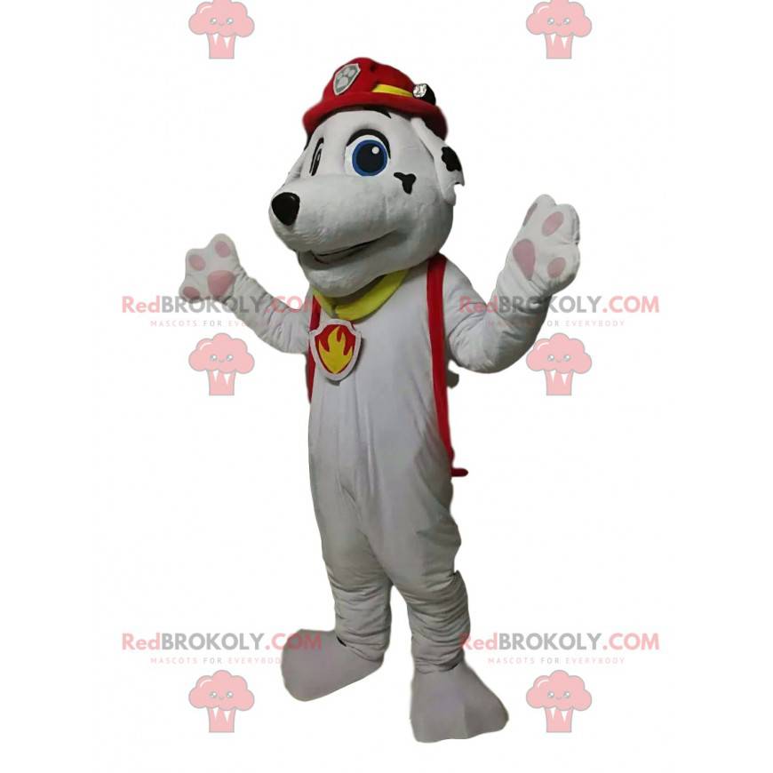 Mascotte de Marshall, de Pat Patrouille le dalmatien pompier -