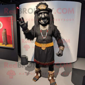Black Chief maskot kostym...