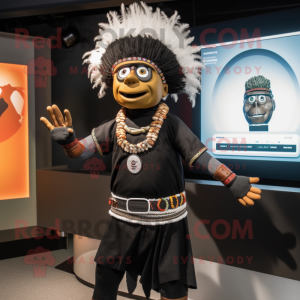 Black Chief maskot kostym...