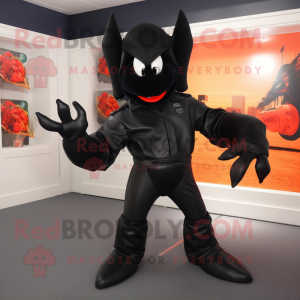 Black Lobster maskot kostym...