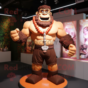 Brown Strongman mascotte...