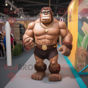 Brown Strongman mascotte...