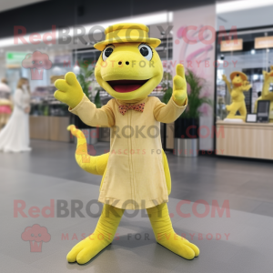 Lemon Yellow Lizard maskot...