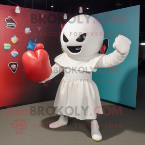 White Boxing Glove mascotte...