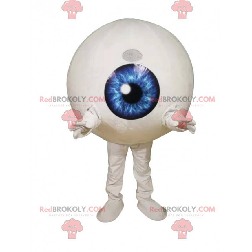Mascota de ojos con un iris azul electrizante - Redbrokoly.com