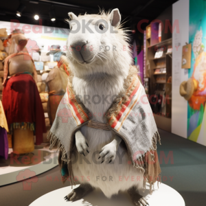 Silver Capybara mascotte...
