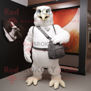 White Falcon maskot kostym...
