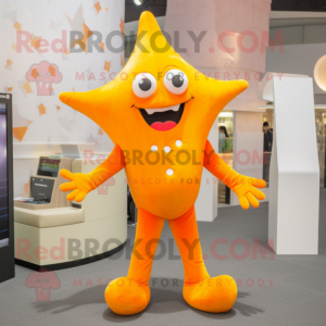 Orange Starfish mascotte...