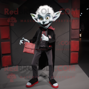 nan Vampire mascot costume character dressed with a Jeggings and Wallets