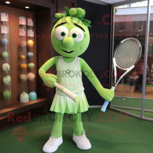 Oliven tennisketcher maskot...