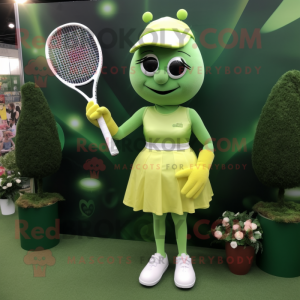 Oliven tennisketcher maskot...