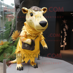 Goldene Tapir Maskottchen...