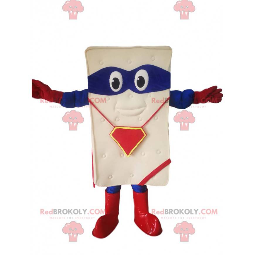 Mascotte de matelas avec un bandeau bleu sur les yeux! - Mascotte de matelas avec un bandeau bleu sur les yeux! -