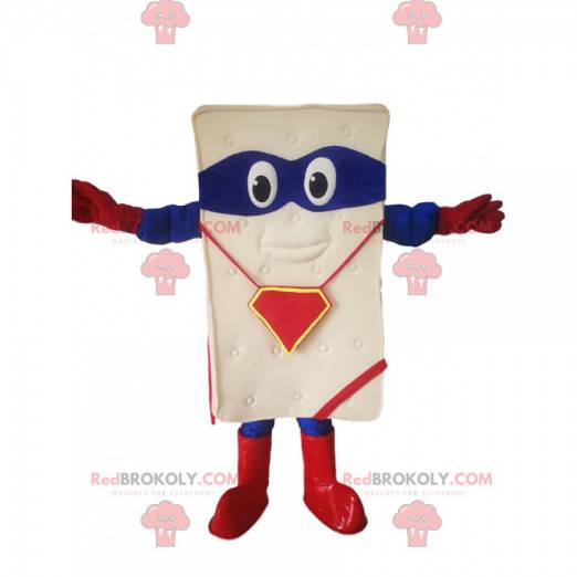 Mattress mascot with a blue blindfold! - Redbrokoly.com