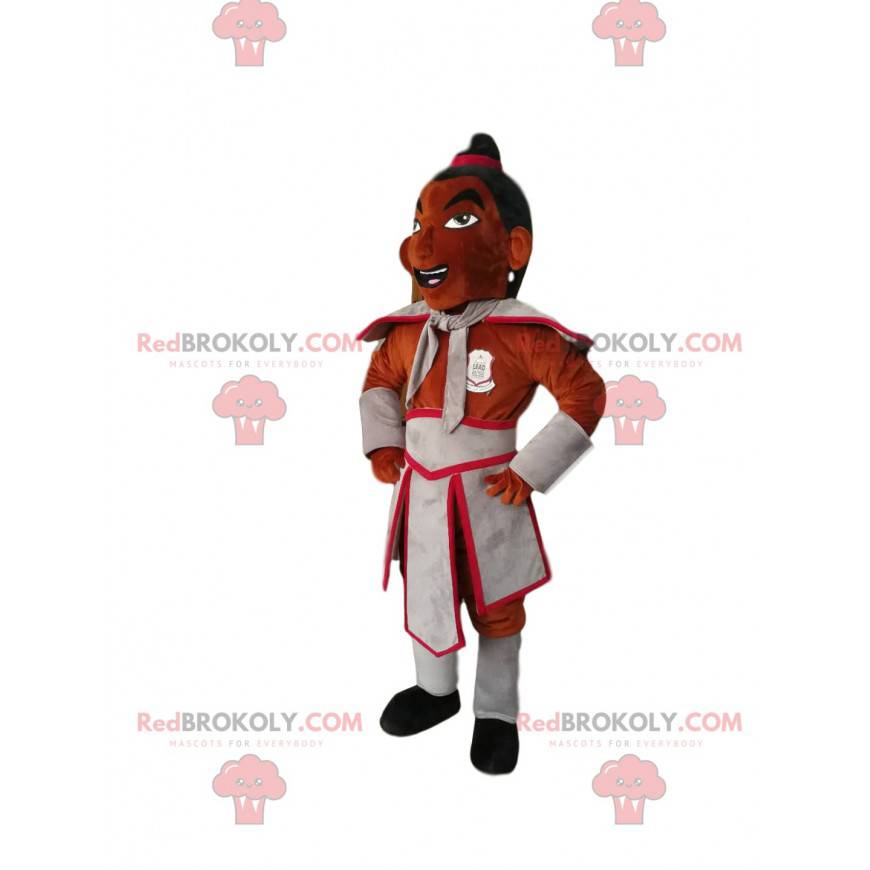 Karaktermascotte met een traditionele outfit - Redbrokoly.com