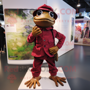 Maroon Frog mascotte...