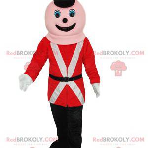 Mascot soldier of the Royal Guard. Soldier costume -