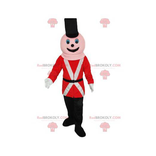 Mascot soldier of the Royal Guard. Soldier costume -