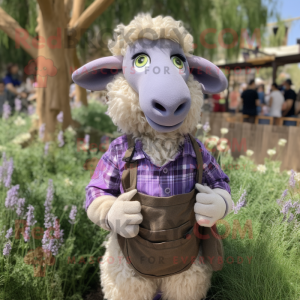 Lavendel Merino Får maskot...