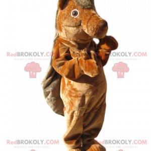 Mascotte de castor brun. Costume de castor - Redbrokoly.com