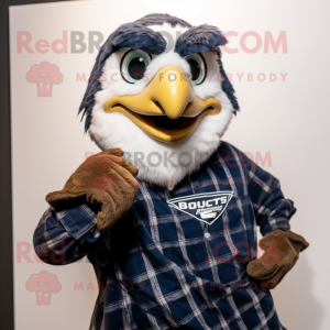 Navy Falcon maskot kostume...