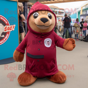 Maroon Sea Lion maskot...