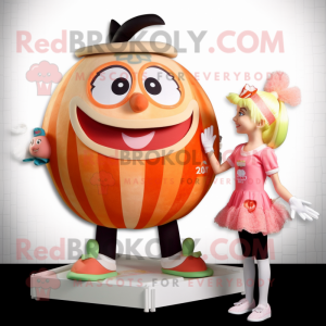 Peach Queen maskot drakt...