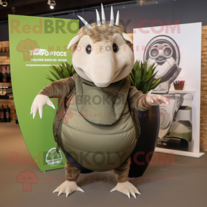 Olive Armadillo mascotte...