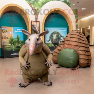 Olive Armadillo mascotte...