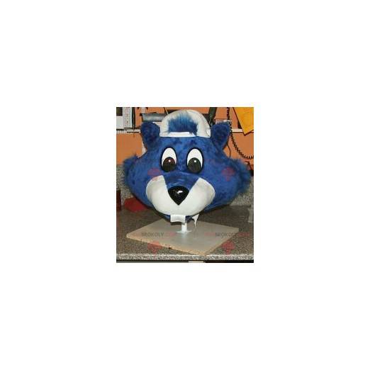 Blauwe bever mascotte - Redbrokoly.com