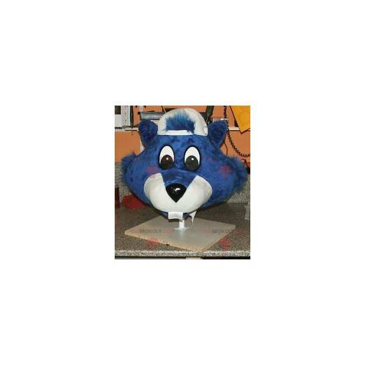 Blue beaver mascot - Redbrokoly.com