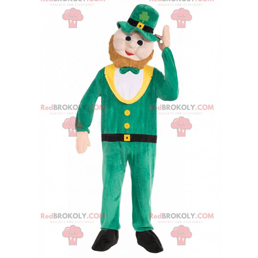 Maskottchen des bärtigen Mannes - Maskottchen zum St. Patrick's