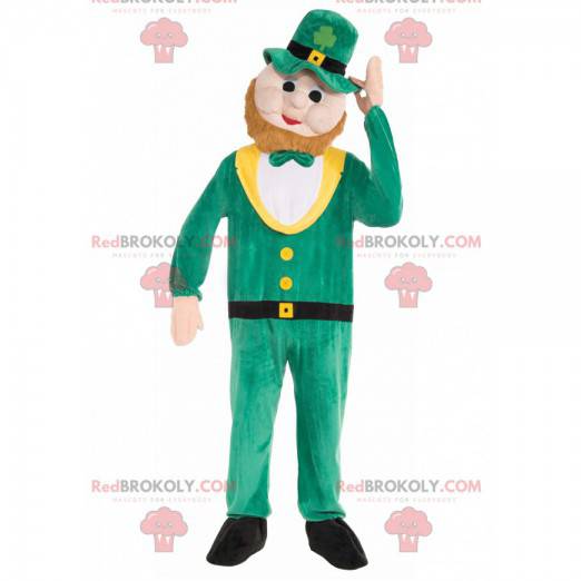 Bearded man maskot - Saint Patrick's Day maskot - Redbrokoly.com