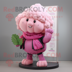 Roze Bloemkool mascotte...