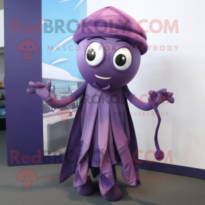 Purple Squid mascotte...