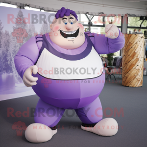 Lavendel Strongman mascotte...