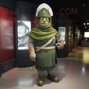 Oliven Roman Soldier maskot...