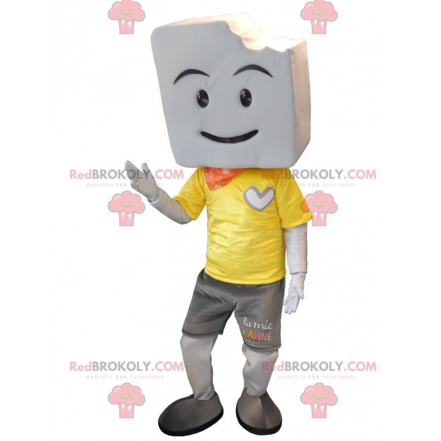 Big giant white marshmallow mascot - Redbrokoly.com